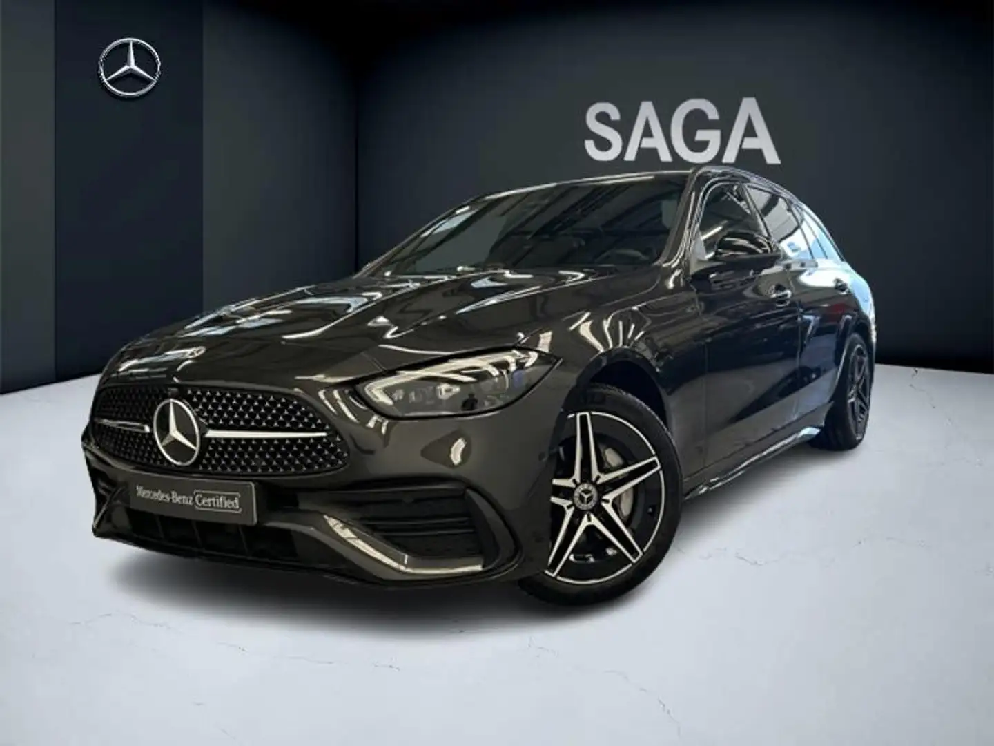 Mercedes-Benz C 300 de Break AMG Pack Night Pano Gris - 1