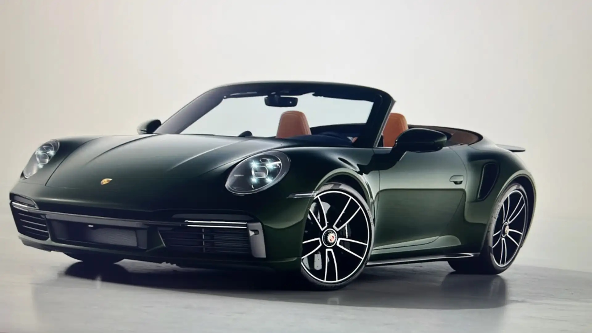 포르쉐 911 Turbo S Cabriolet 2024 초록 사진 3
