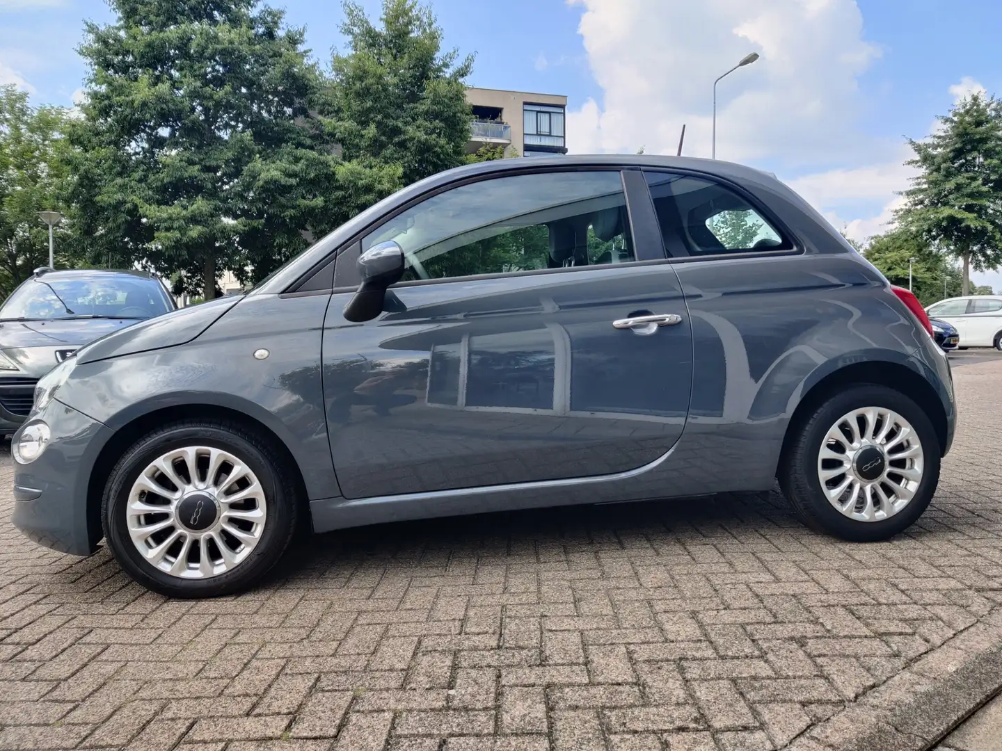 Fiat 500 0.9 TwinAir Turbo Popstar /Airco / Stuurbediening! Gris - 2