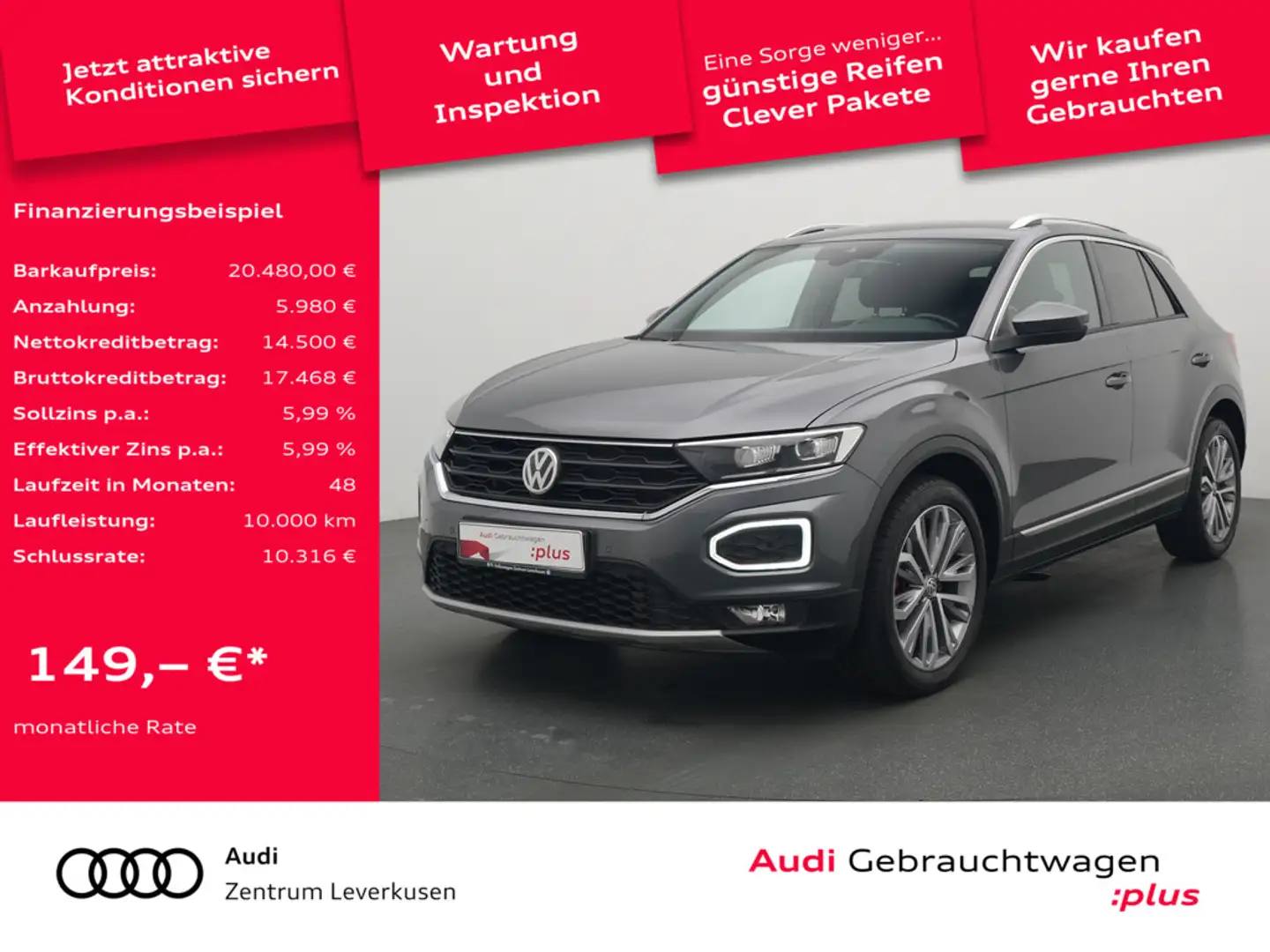 Volkswagen T-Roc Sport 4M DSG LED ACC NAVI APP PDC Šedá - 1