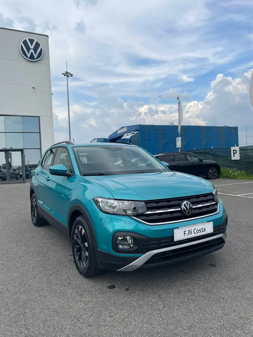 Volkswagen T-Cross T-Cross 1.0 TSI Style 95cv SI NEOPATENTATI Bleu - 2