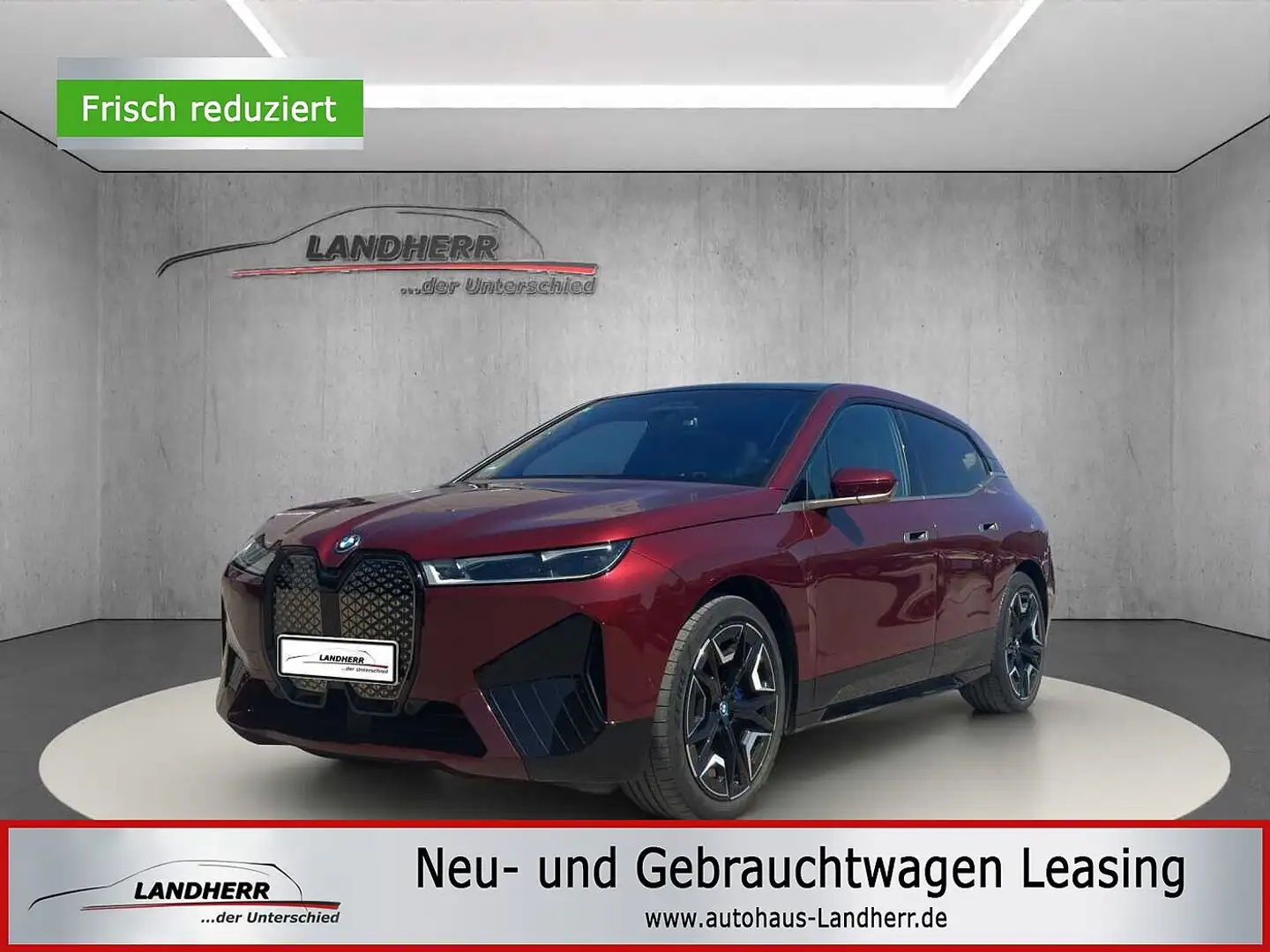 BMW iX X40 M-Sport Voll Sky Lounge  Lüftung  ACC  22 !! A Rot - 1