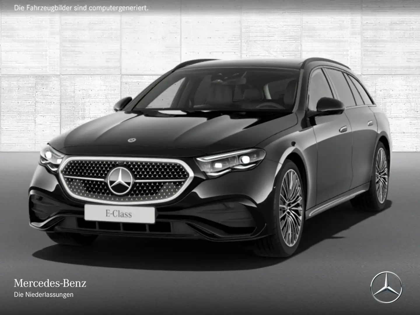 Mercedes-Benz E 450 T 4M AMG Fahrass 360° Stdhzg Pano Burmester Zwart - 2