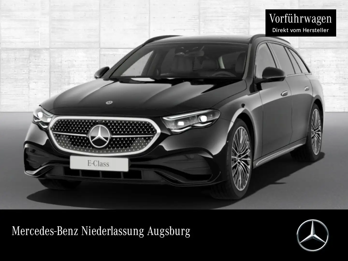 Mercedes-Benz E 450 T 4M AMG Fahrass 360° Stdhzg Pano Burmester Zwart - 1