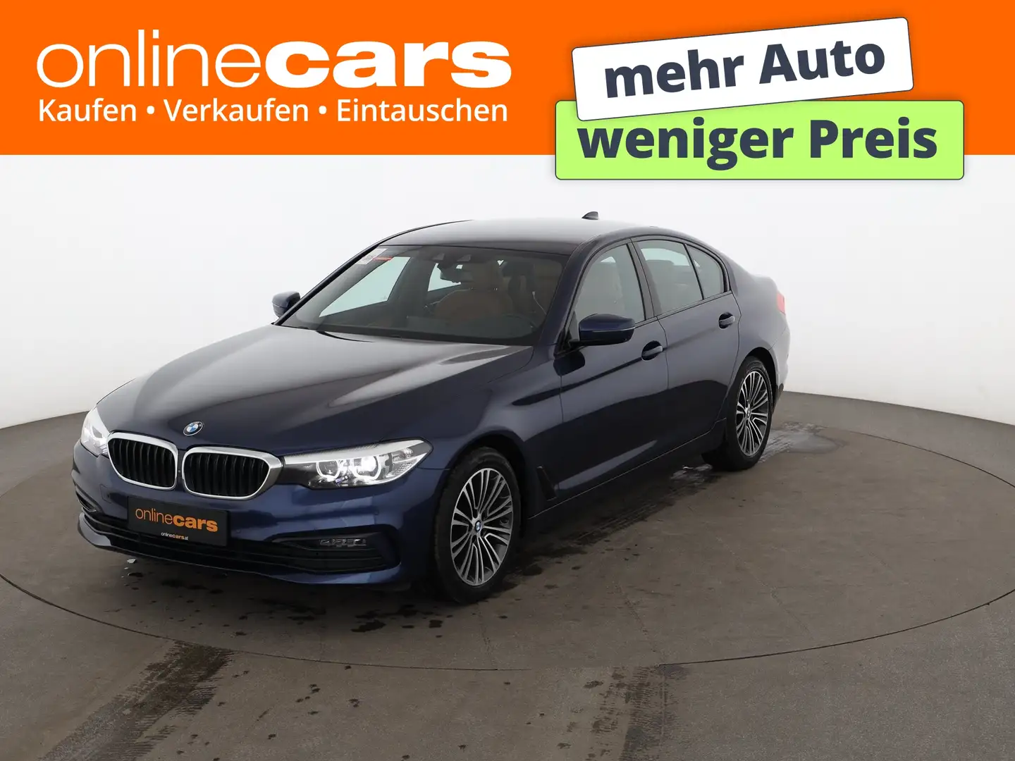 BMW 518 d Limousine Aut LED 360-CAM NAVI LEDER SITZHZG Blau - 1
