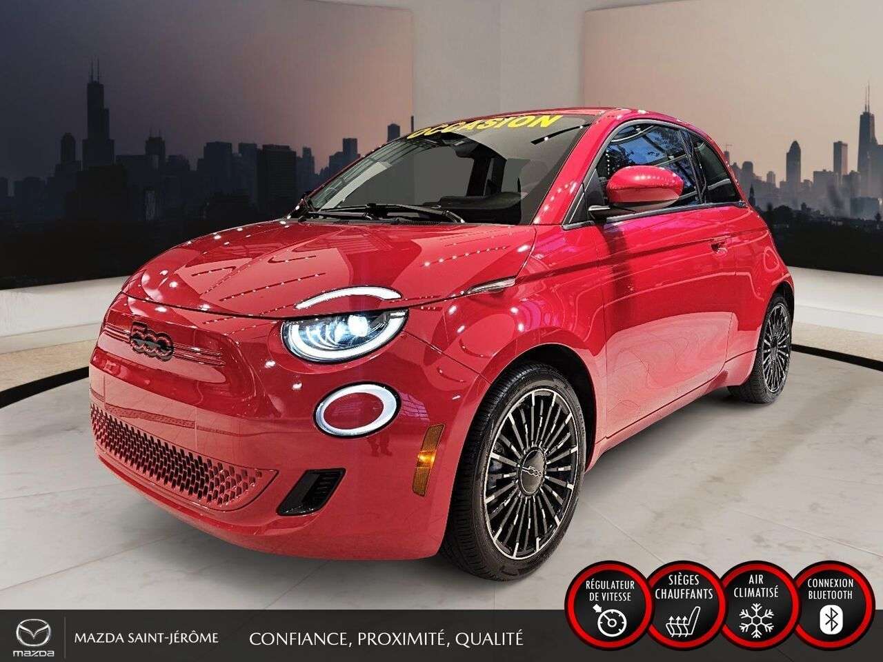 2024 Fiat 500e Édition (RED) 100 % ÉLECTRIQUE JAMAIS