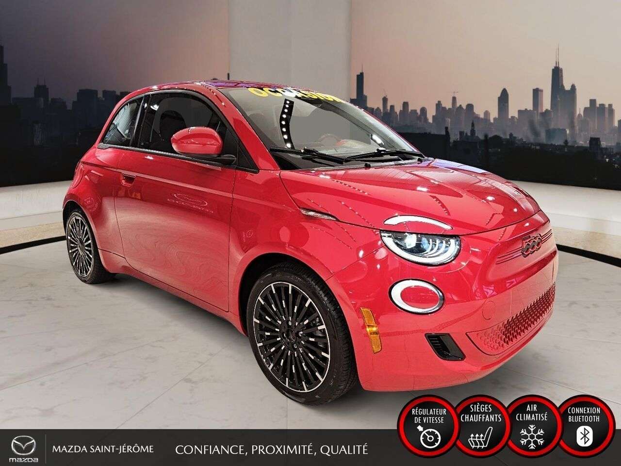 2024 Fiat 500e Édition (RED) 100 % ÉLECTRIQUE JAMAIS — снимка 1