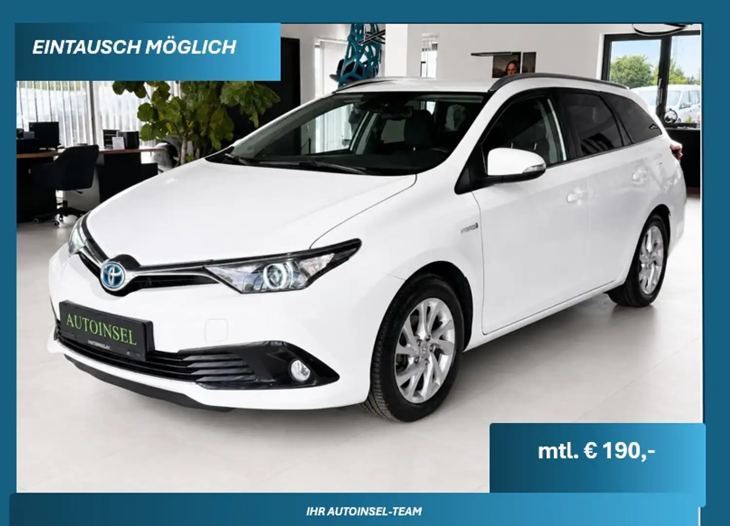Toyota Auris Hybrid AUT. SZH Kamera Weiß - 1