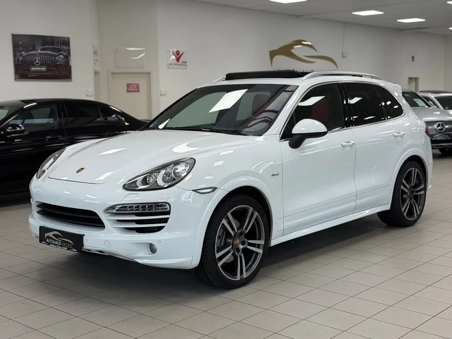 Porsche Cayenne Diesel / PANO / BOSE / KAMERA / SPORTCHR Blanc - 1