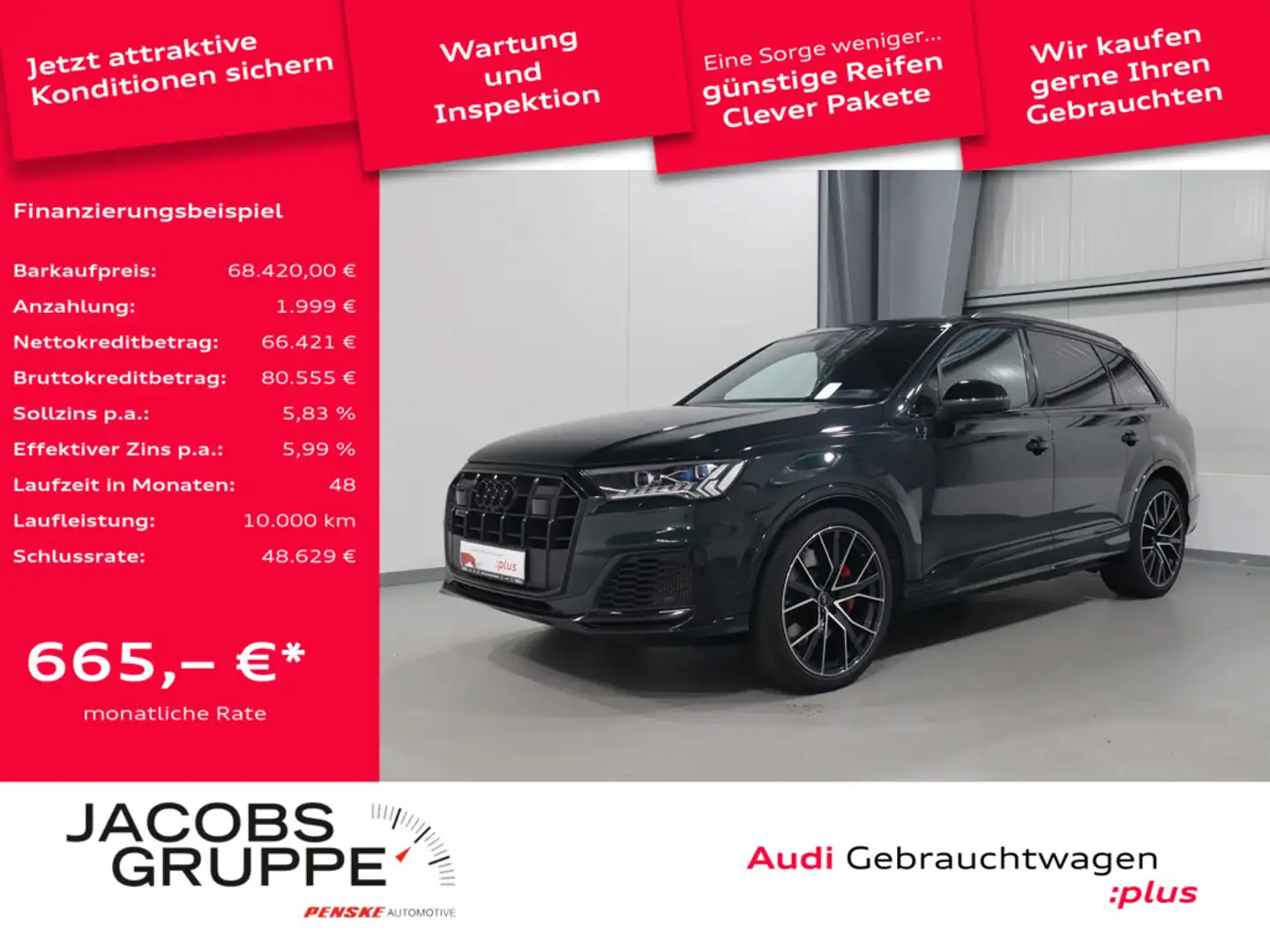 Audi SQ7 4.0 TFSI quattro competition plus*UPE150*B&O*Pano*Matrix * Vert - 1