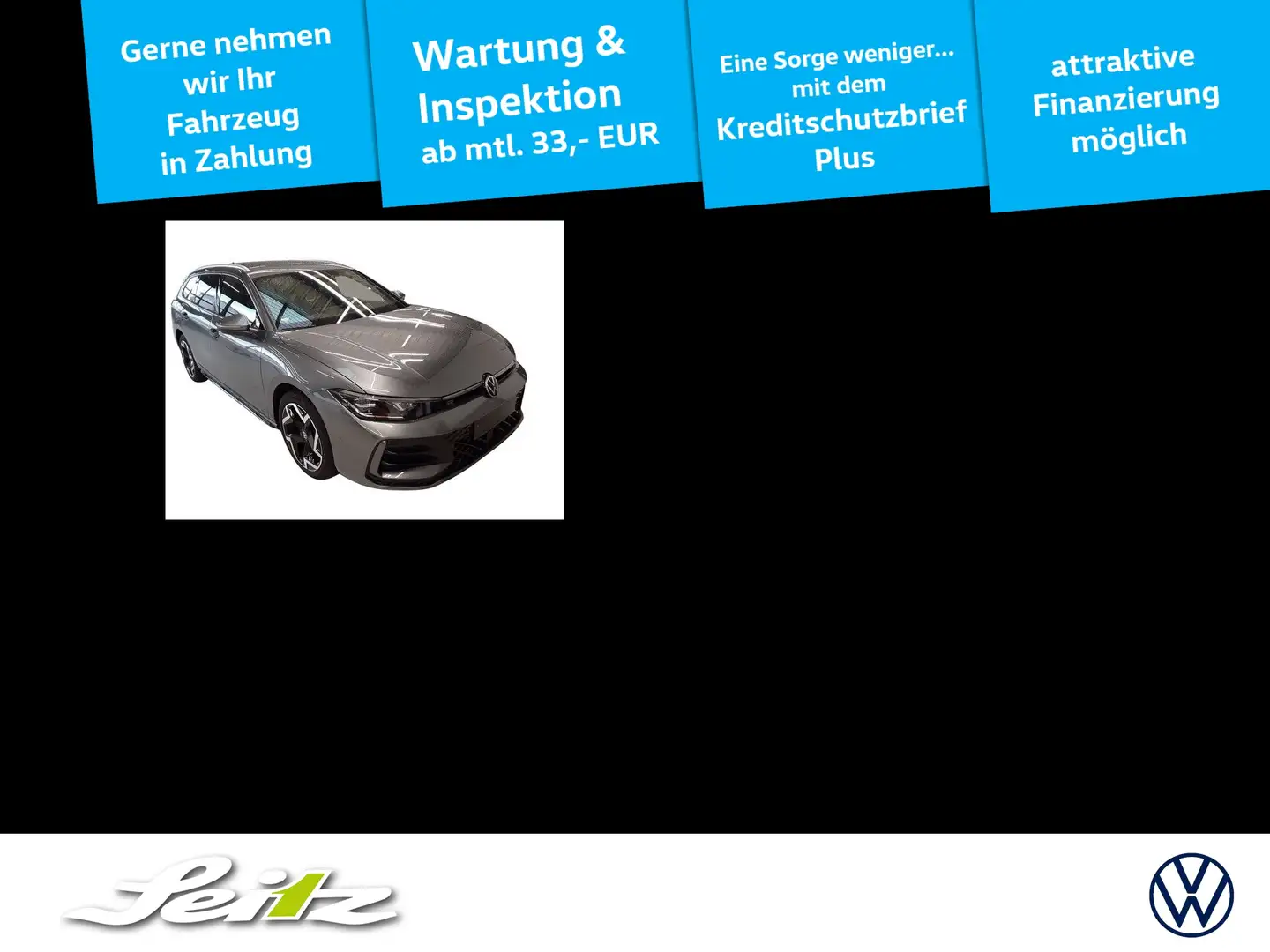 Volkswagen Passat Variant 2.0 TDI 4M R-Line *AHK*STANDH*MATRIX* Grau - 1