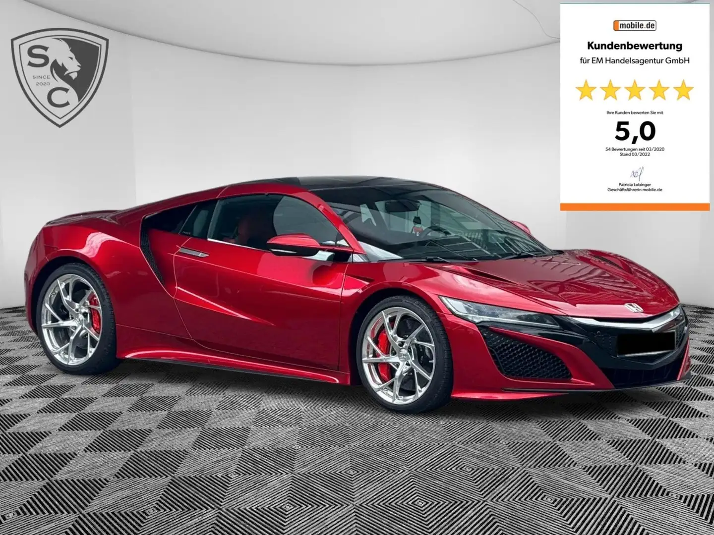 Honda NSX Hybrid Deutsches Auto 1.Hand Valencia rot Rojo - 1