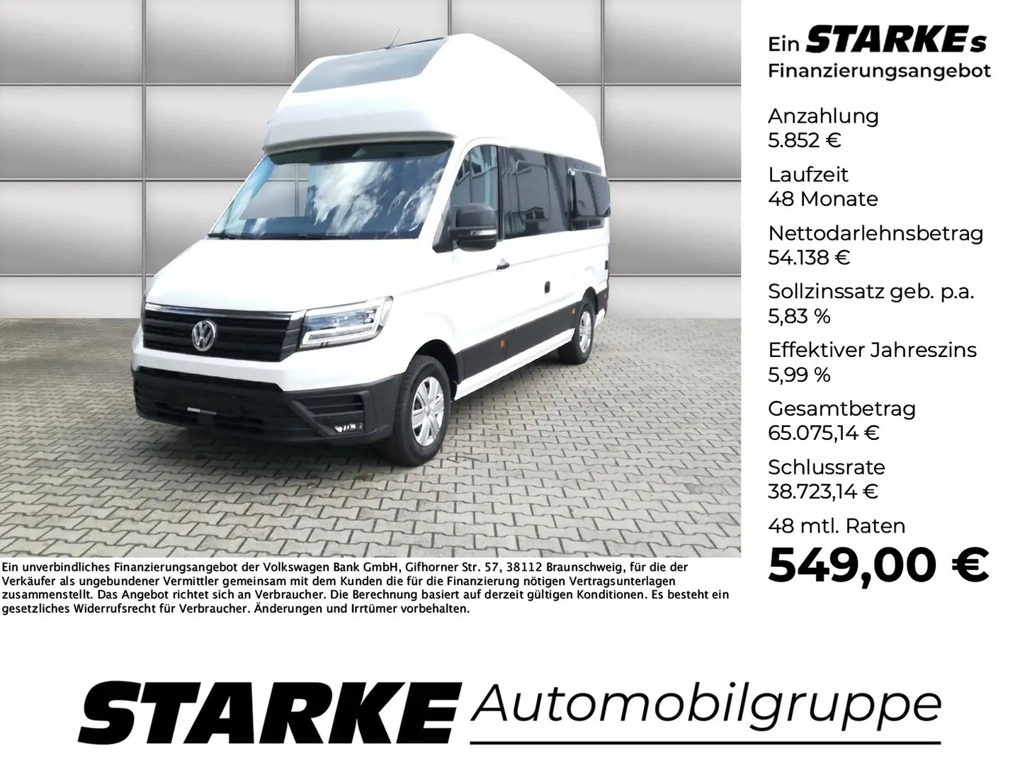 Volkswagen Crafter Grand California 600 2.0 TDI Autom Fehér - 1