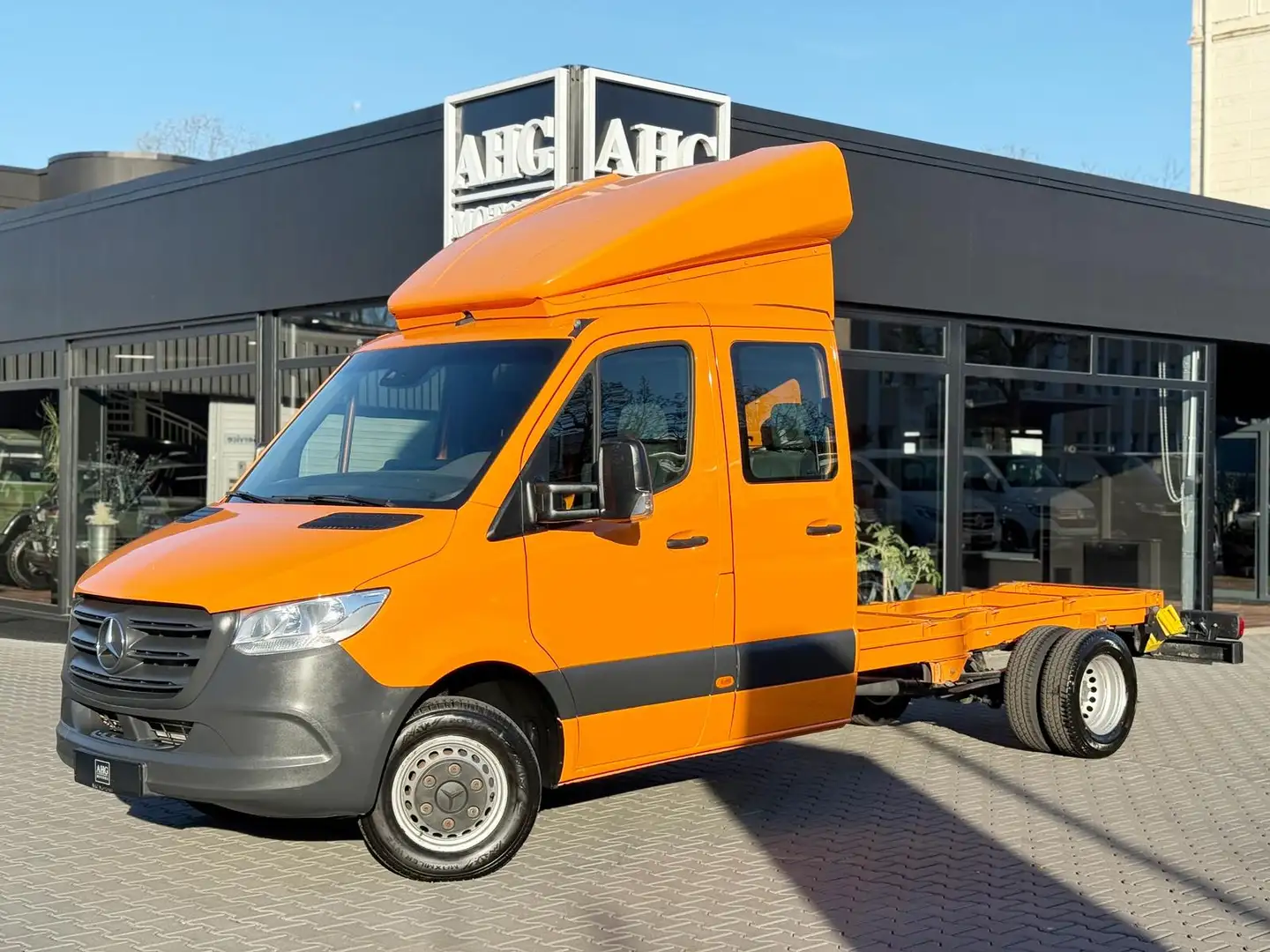 Mercedes-Benz Sprinter 519 V6 DOKA 5,5T MAXI-L3 AHK-3,5T STHZG KLIMA narančasta - 1