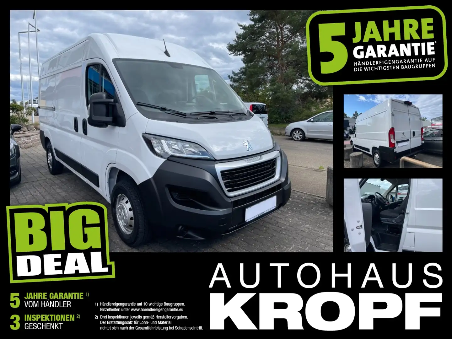 Peugeot Boxer Kasten Hochraum 2.2 L 3.3t 333 2H2 120 Weiß - 1