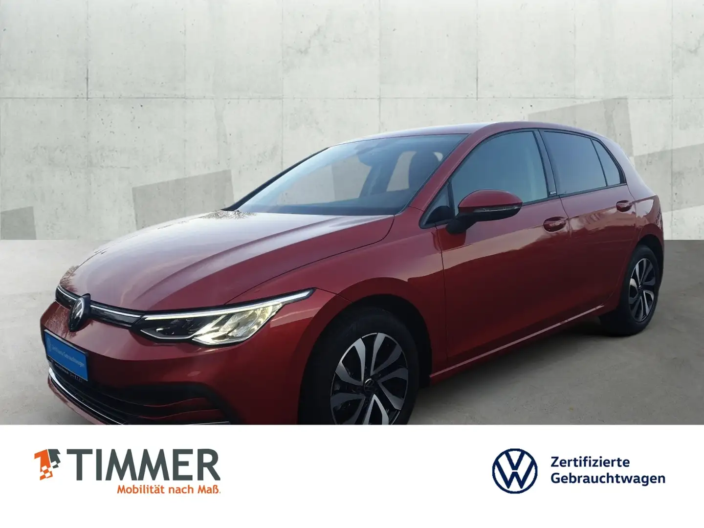 Volkswagen Golf VIII 1.5 TSI ACTIVE +LED +ACC +VIRTUAL +NAVI +SHZ Rot - 1