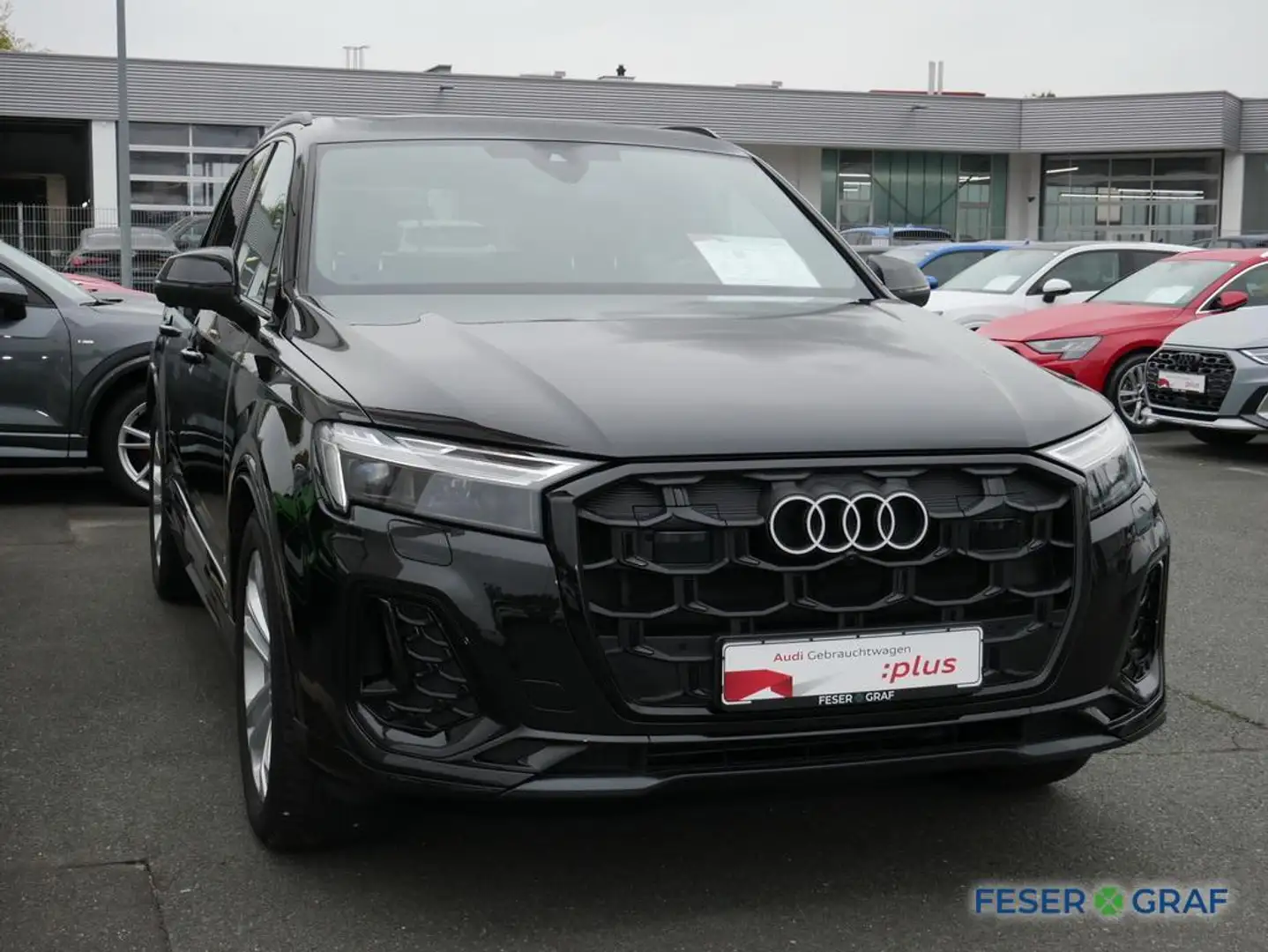 Audi Q7 45 TDI S line Ext/Matrix/HuD/Pano/7-Sitze/Luft/Air Negro - 2