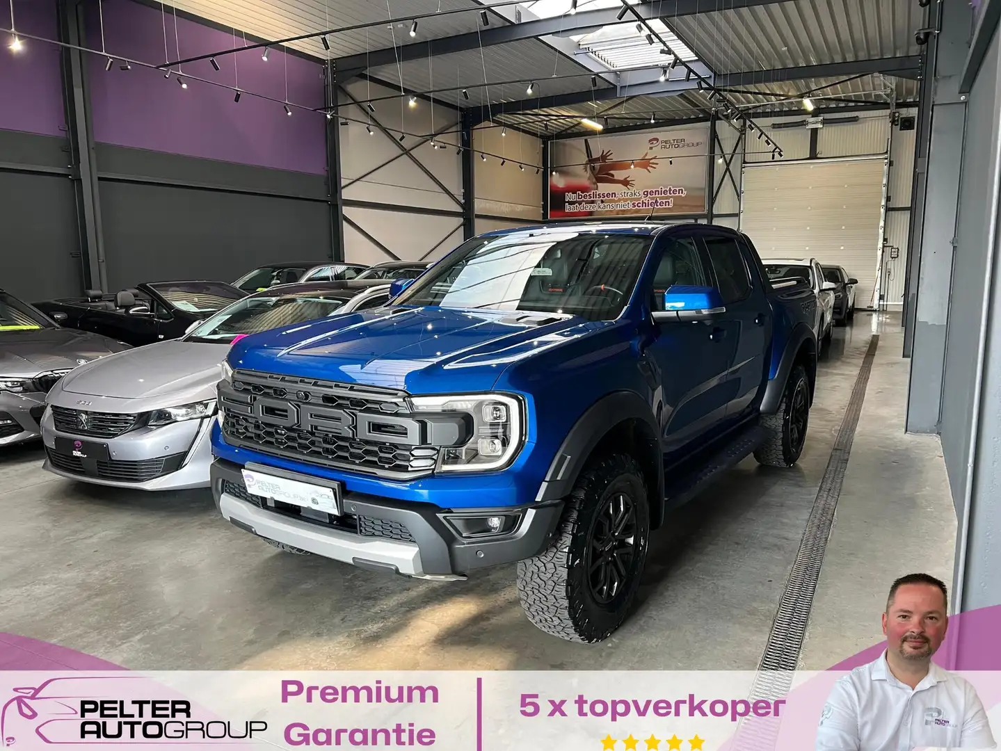 Ford Ranger 3.0 V6 4WD Full Option 292Pk Bleu - 1