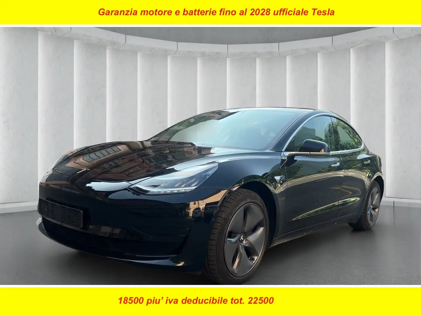 Tesla Model 3 Plus standard range garanzia batterie fino al 2028 Nero - 1