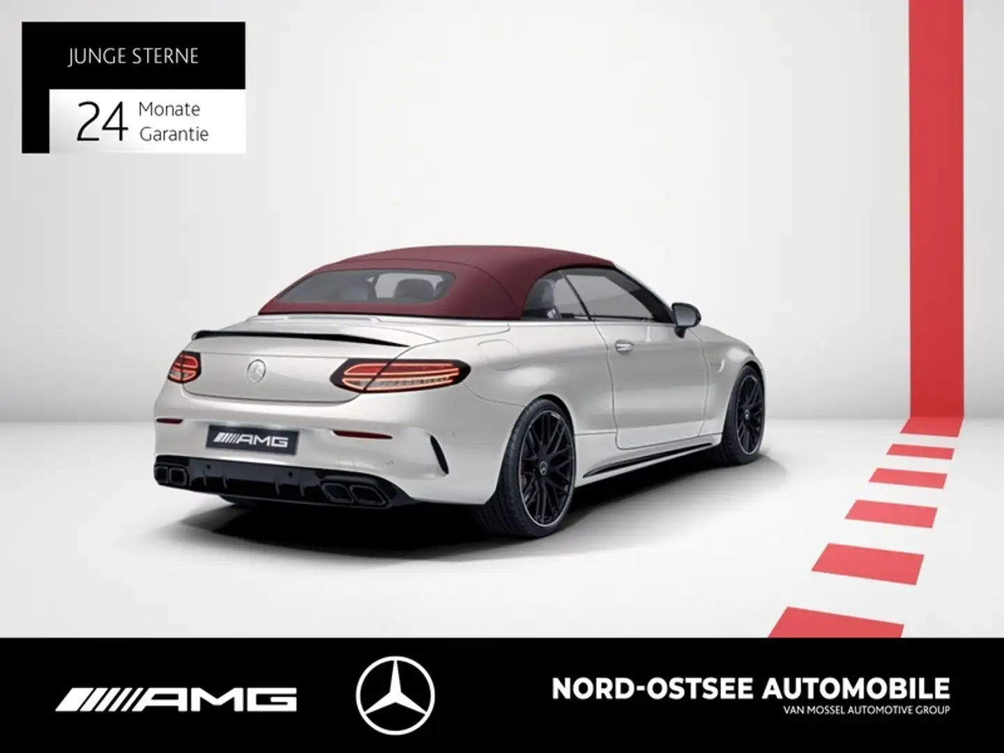 Mercedes-Benz C 63 AMG C 63 S AMG CABRIO COMAND AIRSCARF DISTRO NIGHT Blanc - 2