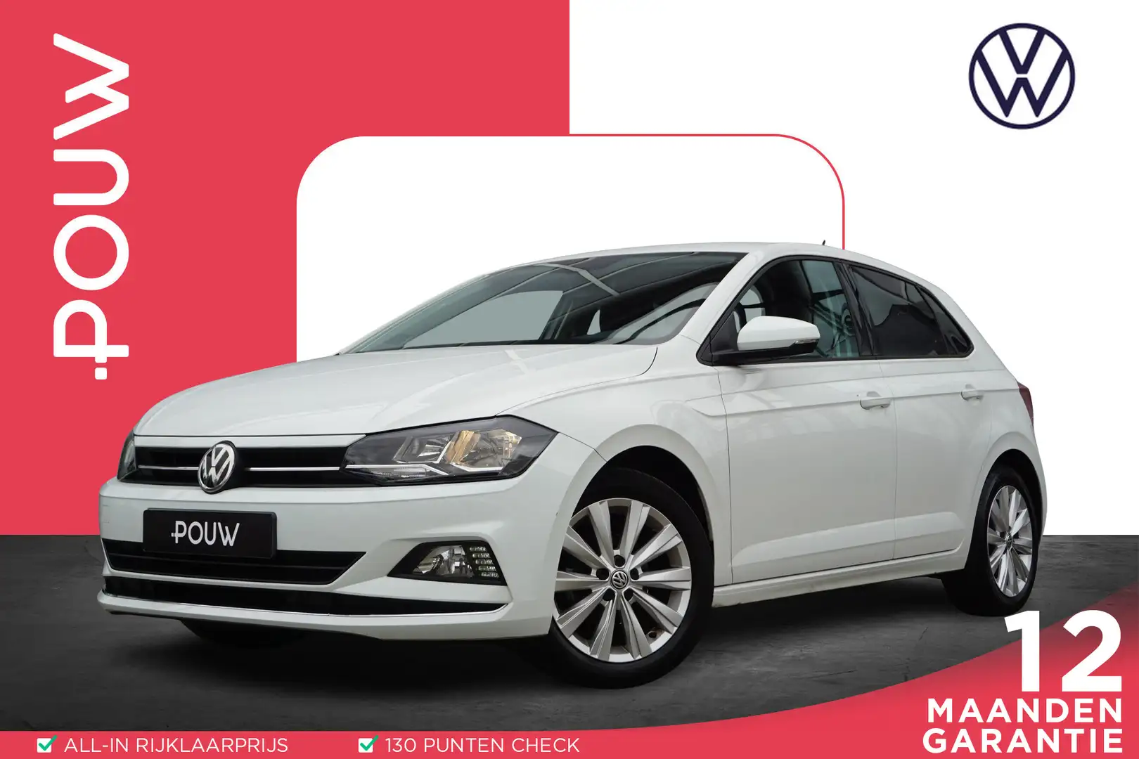Volkswagen Polo 1.0 TSI 95pk Highline | Adaptive Cruise | Climatro Wit - 1