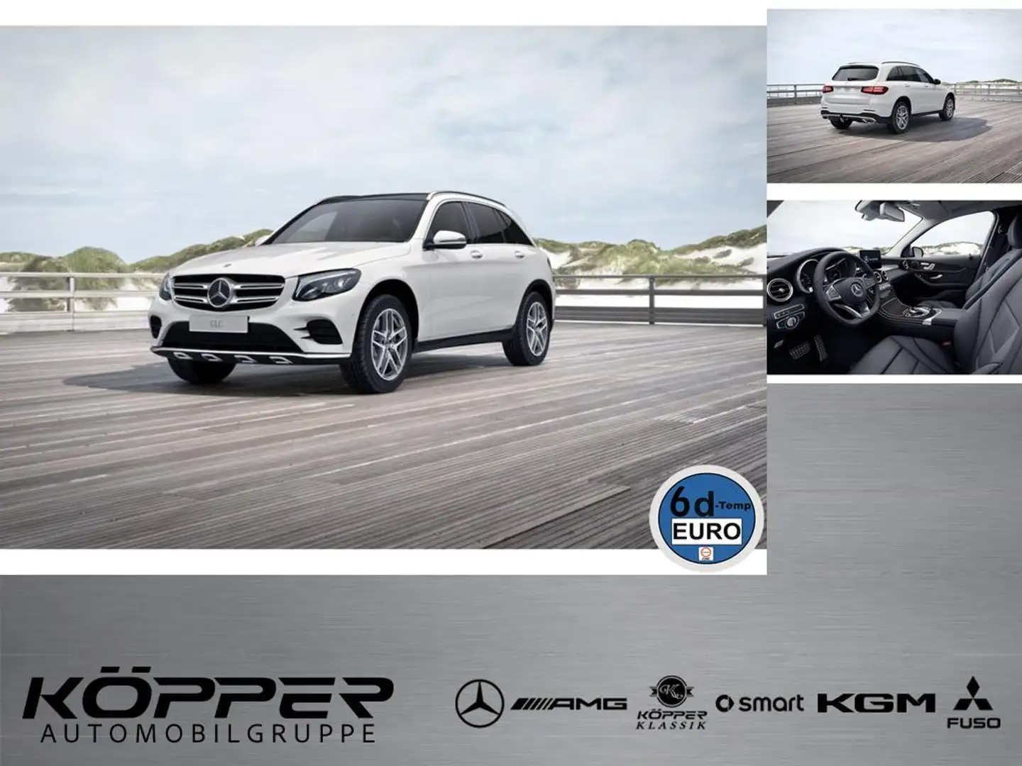 Mercedes-Benz GLC 300 AMG 4M AHK Pano Distronic Kamera Comand Weiß - 1
