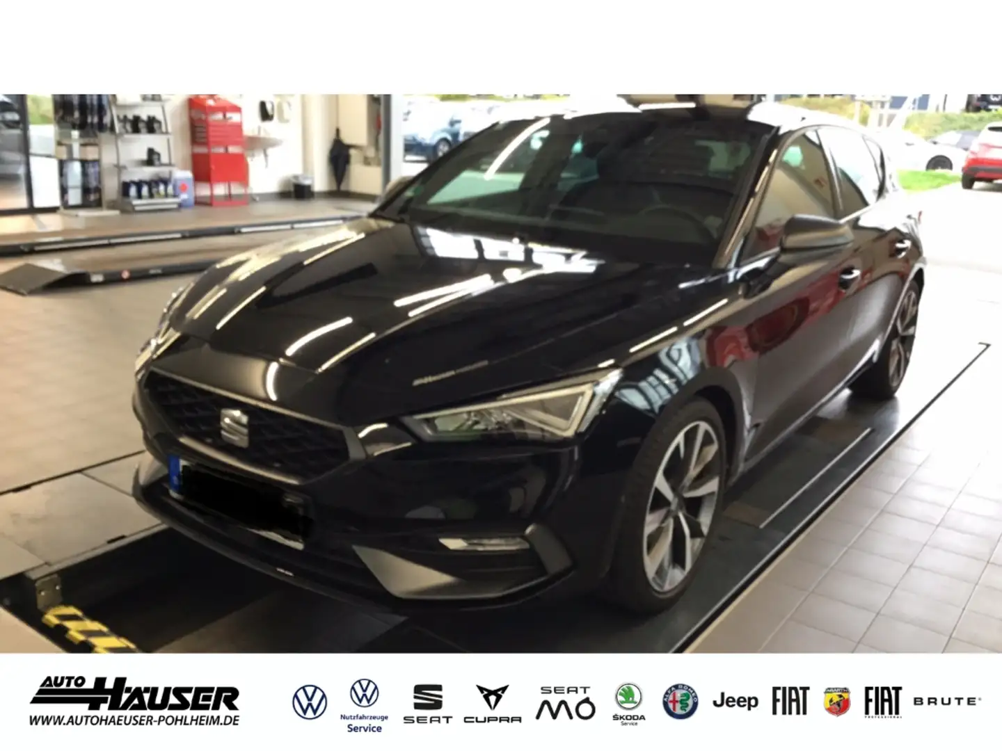 SEAT Leon FR 1.5 TSI NAVI KAMERA PARK ACC LED FULL-LINK SITZ Schwarz - 1