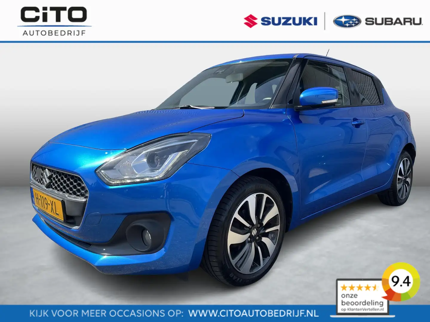 Suzuki Swift 1.2 Stijl Smart Hybrid | Navi | LM Velgen | Apple Blauw - 1