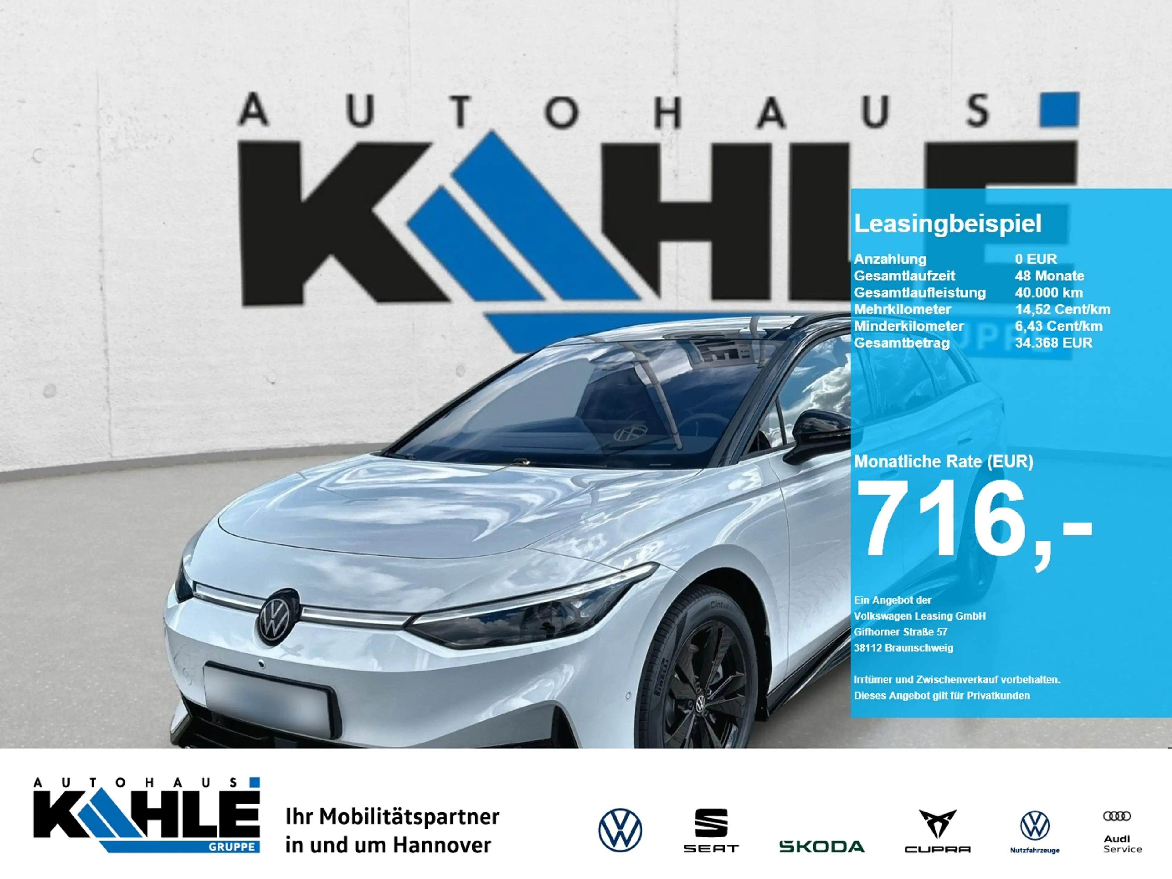 Volkswagen ID.7 Tourer Pro 77 kWh  BlackStyle Pano  Wärmepumpe AHK