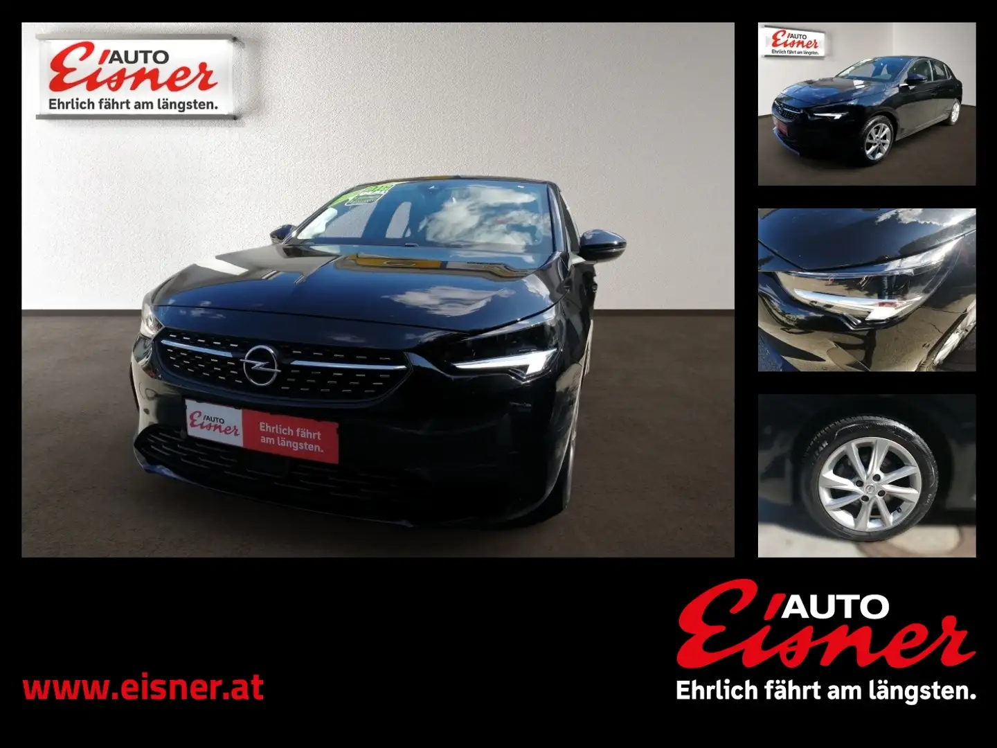 Opel Corsa 1.2 ELEGANCE Parksensoren, Alufelgen Schwarz - 1