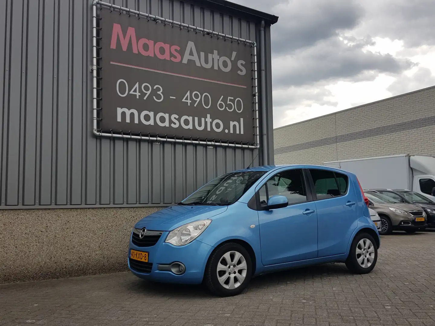 Opel Agila 1.2 Edition uitvoering hoge-instap vol- automaat 1 Blau - 1