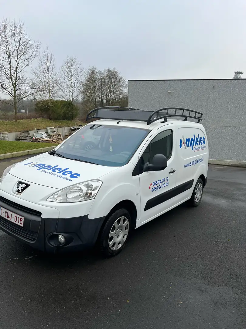 Peugeot Partner 1.6 HDi Pack CD AIRCO Wit - 1