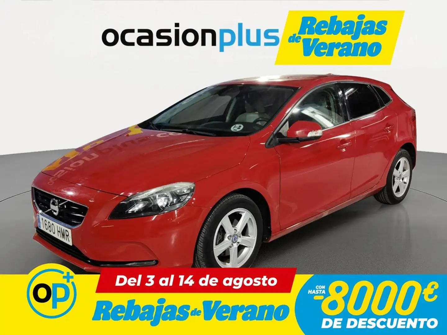 Volvo V40 D2 Kinetic 115 Rojo - 1