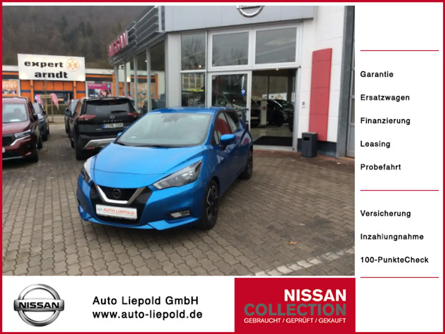 Nissan Micra 1.0 IG-T N-Way 6MT 92 PS AHK Sitzheizung Bleu - 1