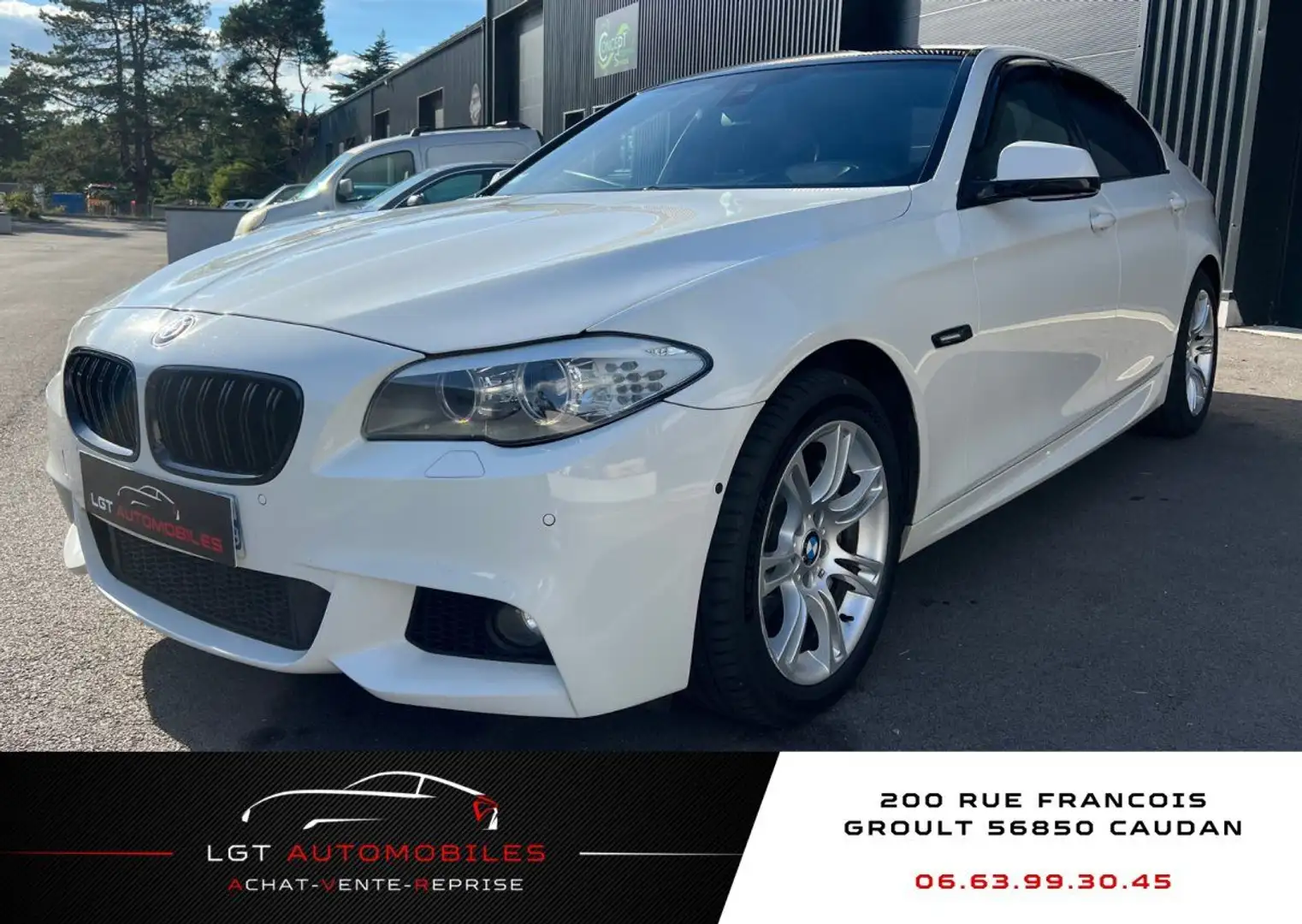 BMW 525 V (F10) 525dA xDrive 218ch M Sport Weiß - 1