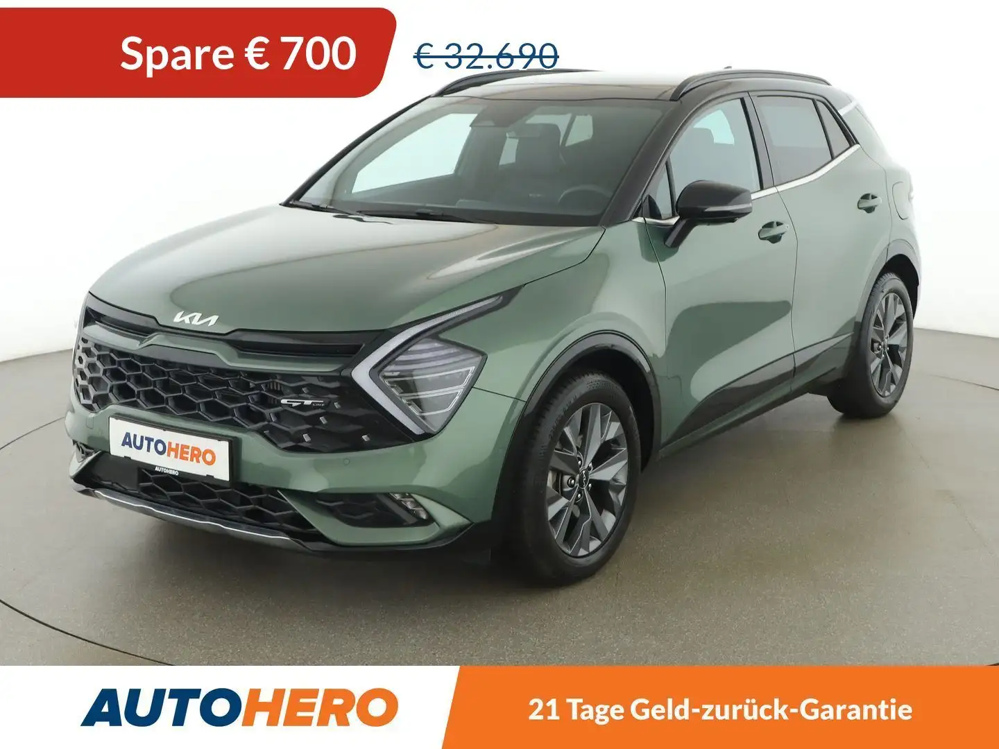 Kia Sportage 1.6 TGDI Hybrid GT-Line Premium Aut. *ACC*SPUR*TOT Grün - 1