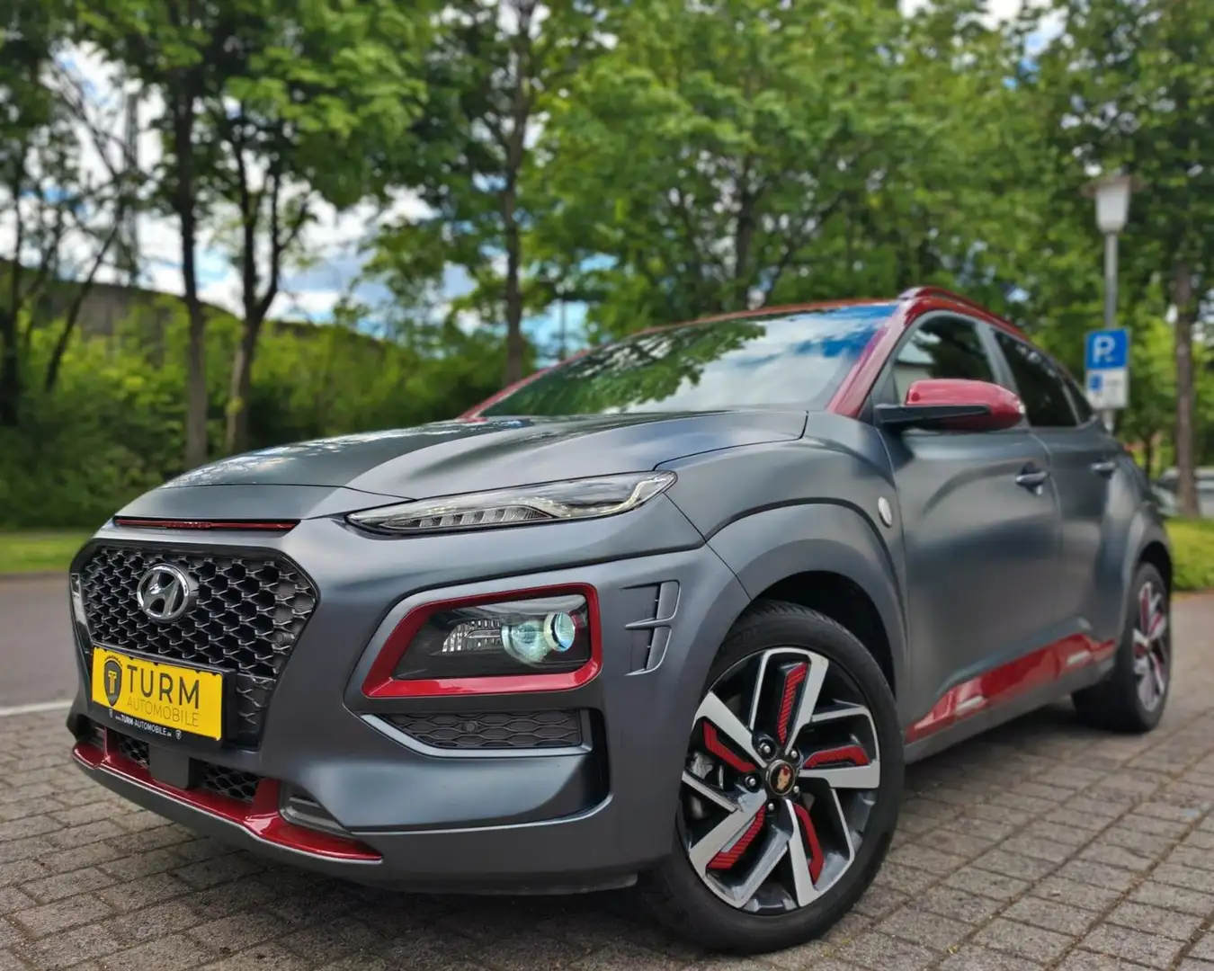Hyundai KONA Iron Man Edition 1.6 T-GDI|HeadUp|Vollleder Gris - 1