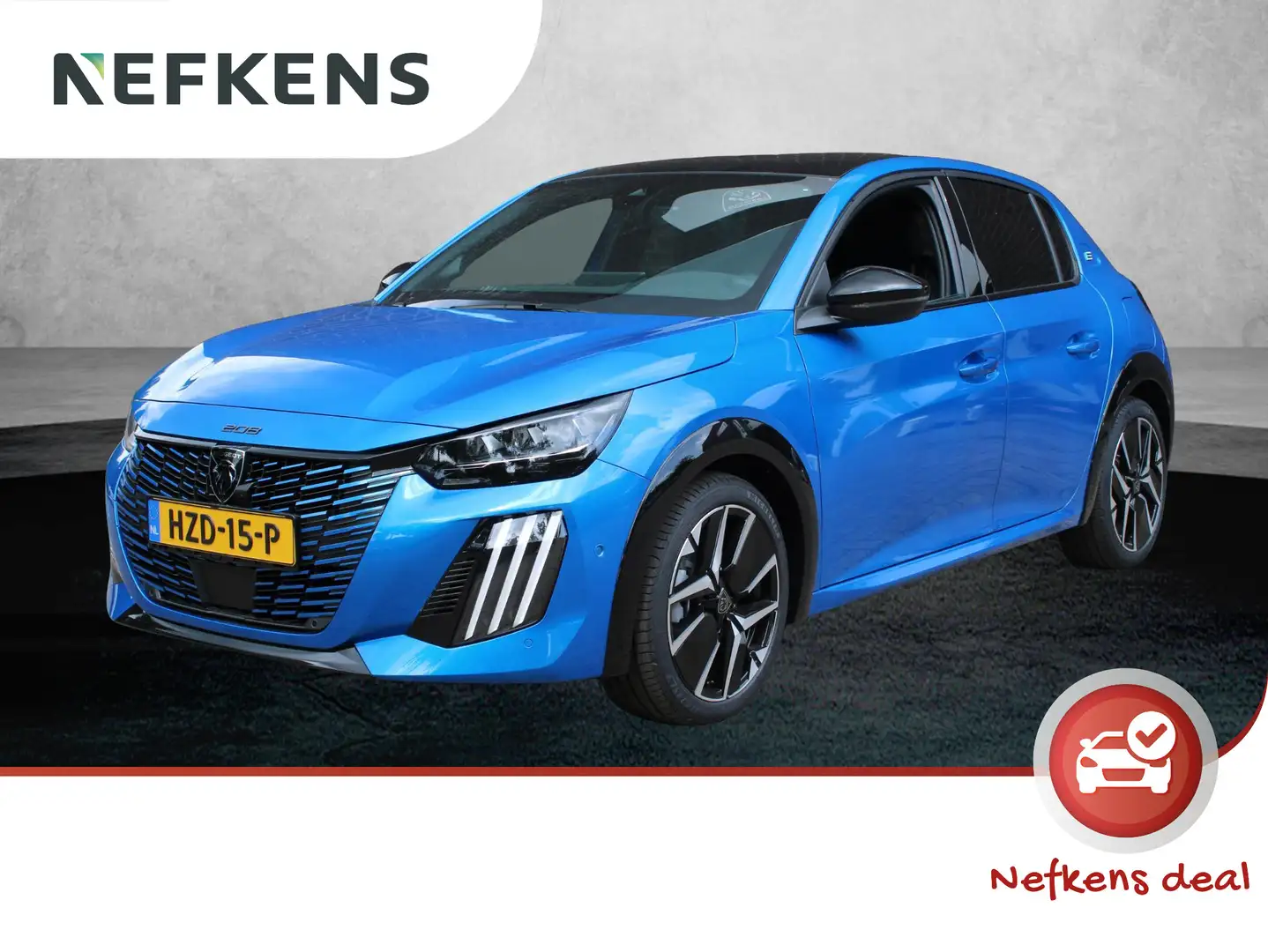 Peugeot e-208 EV GT 51kWh 156pk | Panoramadak | Stoelverwarming Albastru - 1