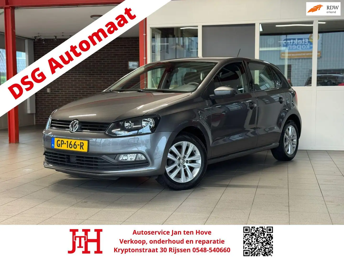 Volkswagen Polo 1.2 TSI Highline*Automaat*DSG*Trekhaak*Stoelverwar Grijs - 1