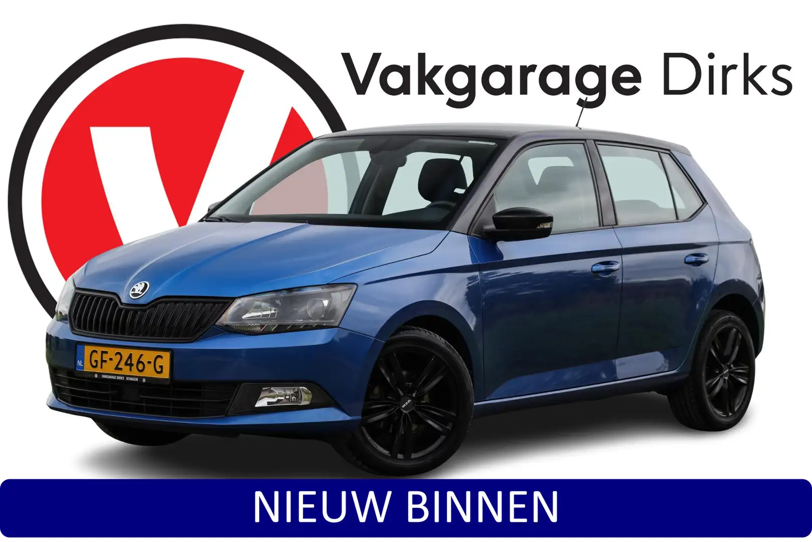 Skoda Fabia 1.2 TSI First Edition ✅ Leder ✅ CarPlay ✅ Cruise Blauw - 1