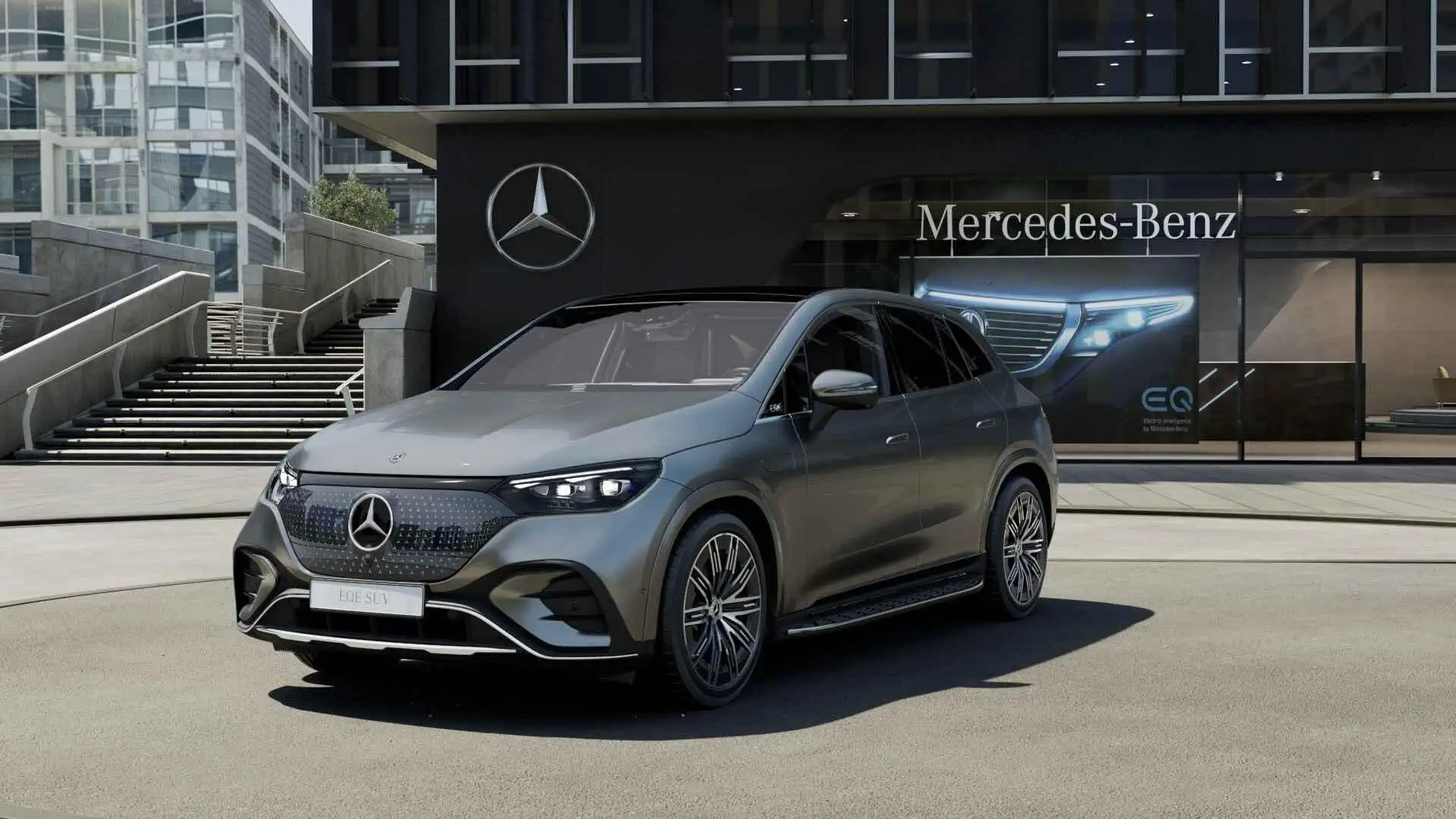 Mercedes-Benz EQE SUV 300 Sport Edition 91 kWh Grijs - 1