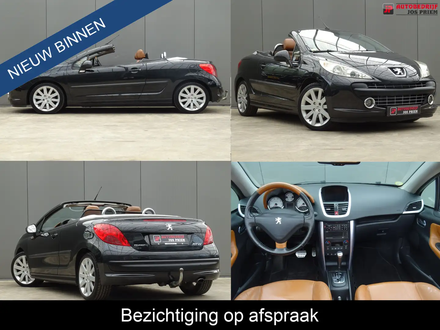 Peugeot 207 CC 1.6 VTi Féline * LEER * TREKHAAK * YOUNGTIMER ! Siyah - 1