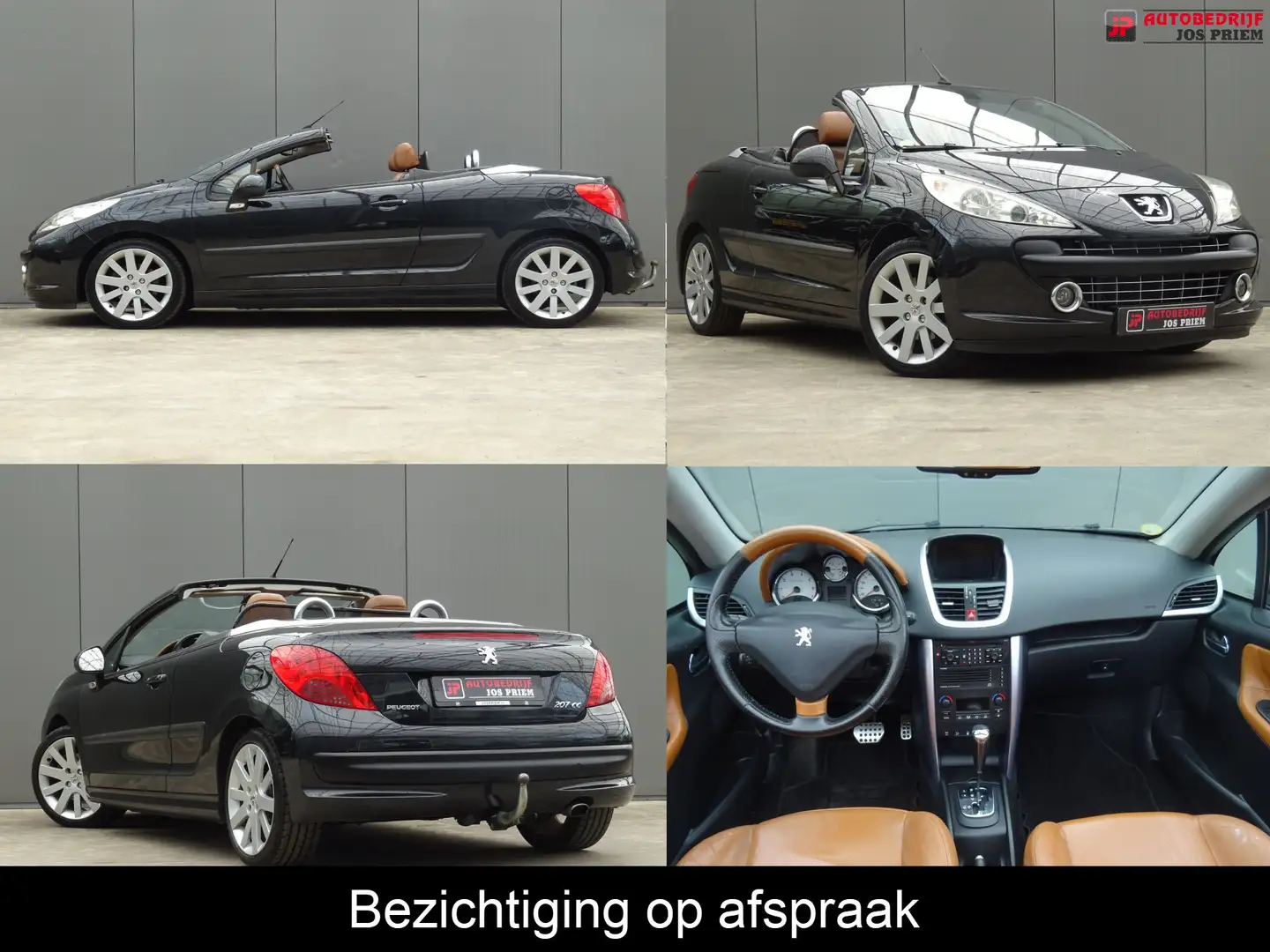 Peugeot 207 CC 1.6 VTi Féline * LEER * TREKHAAK * YOUNGTIMER ! Schwarz - 1