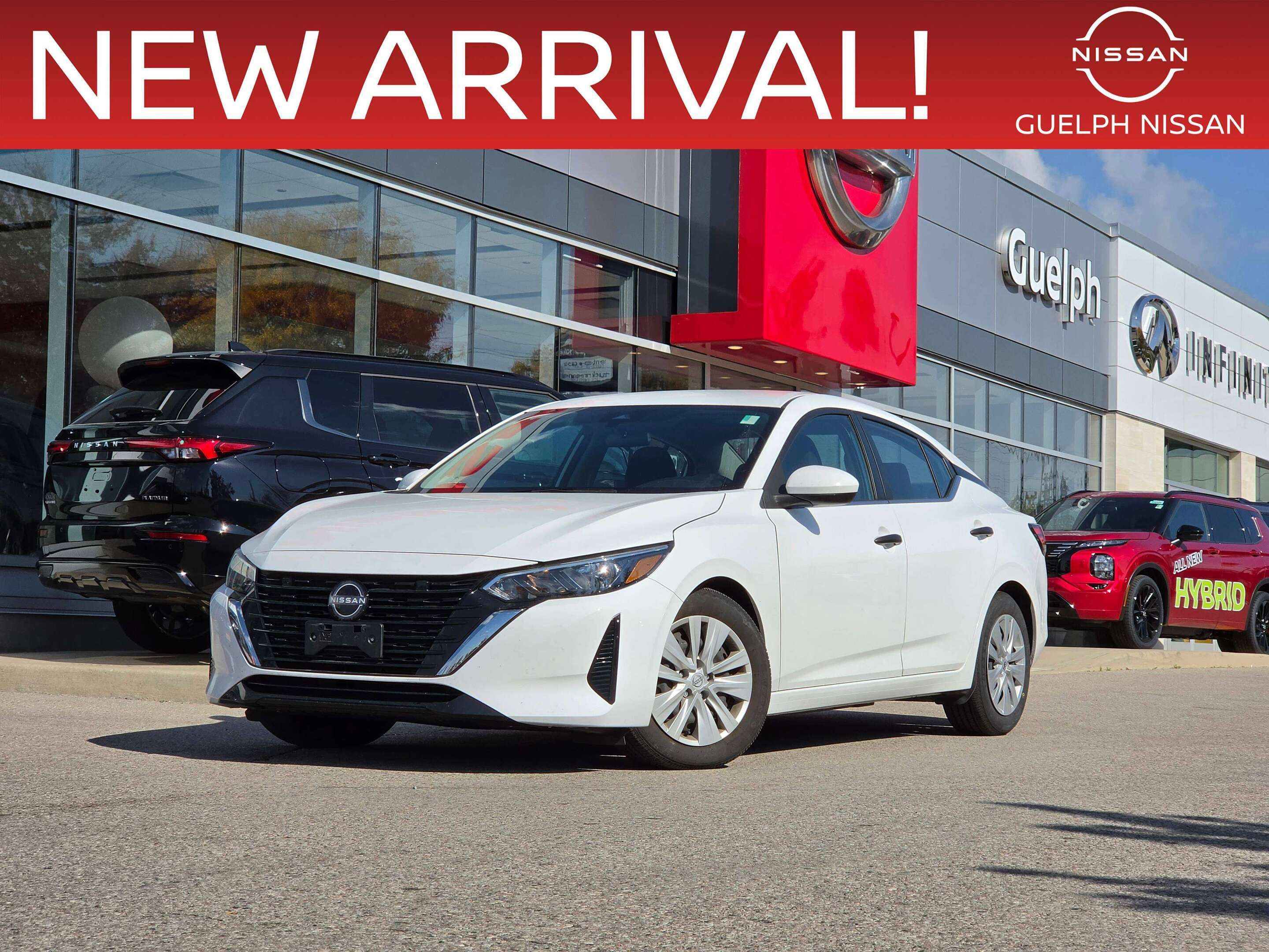 White 2024 Nissan Sentra Sedan Front-Wheel Drive Automatic