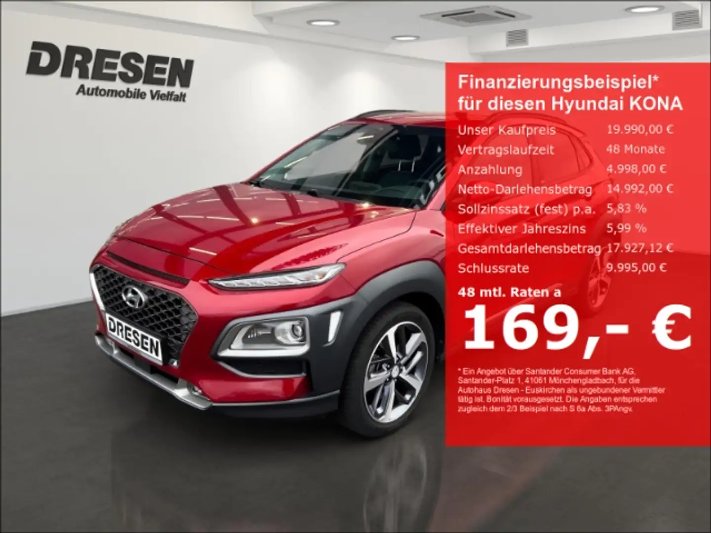 Hyundai KONA 1.6 T-GDi DCT 2WD Premium HUD LED KRELL NAVI SHZ L Roşu - 1