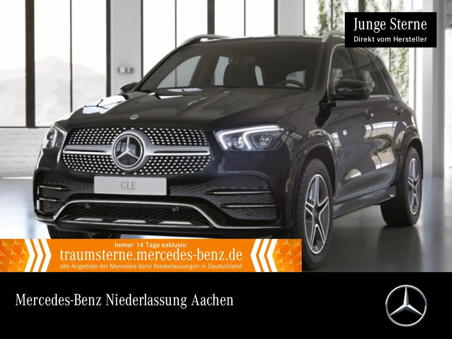 Mercedes-Benz GLE 350 de 4M AMG+EXCLUSIVE+360+AHK+LED+FAHRASS+9G Schwarz - 1