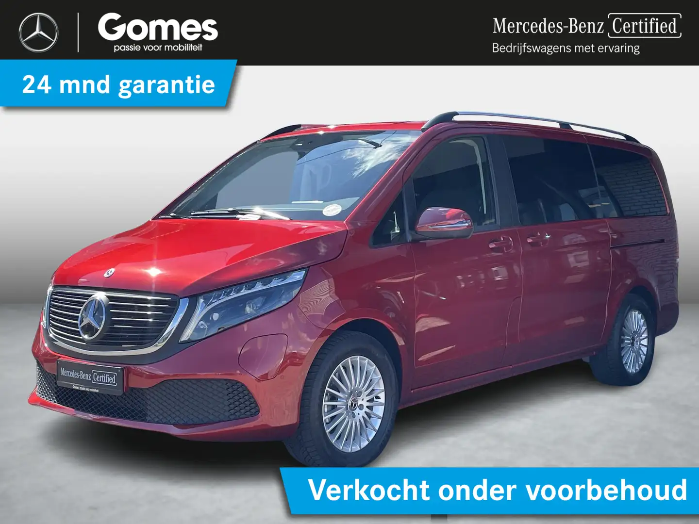 Mercedes-Benz EQV 300 L2 90 kWh Rojo - 1