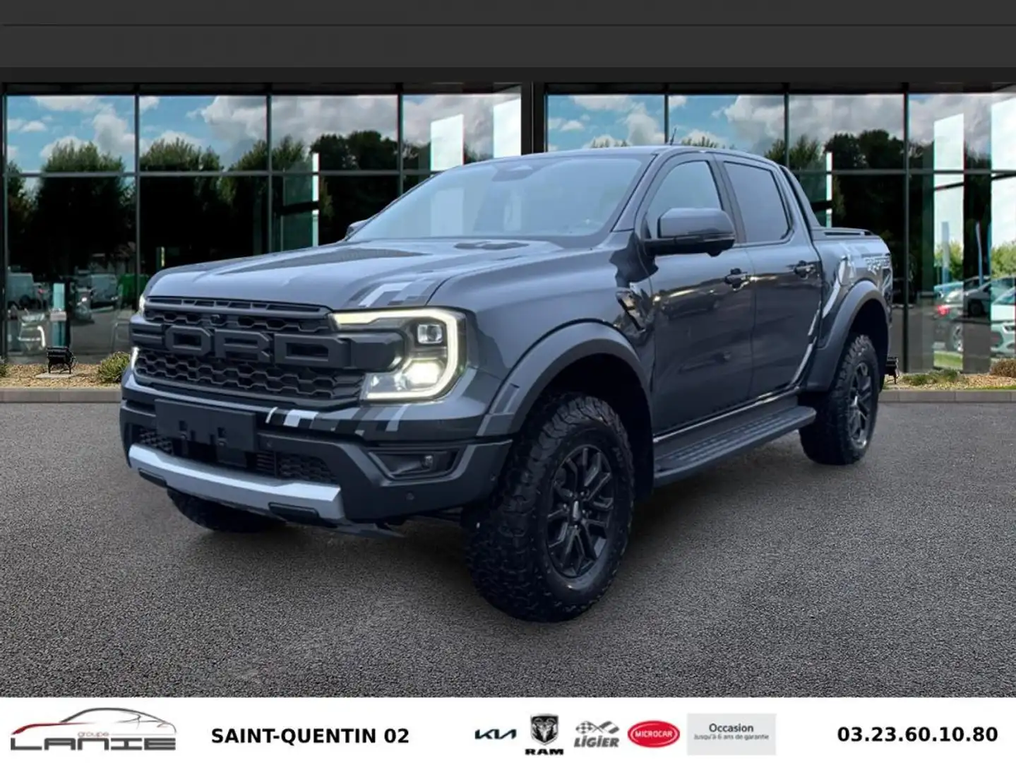 Ford Ranger DOUBLE CABINE DCA 2.0 ECOBLUE 210 CH S&S BVA10 RAP Gris - 1