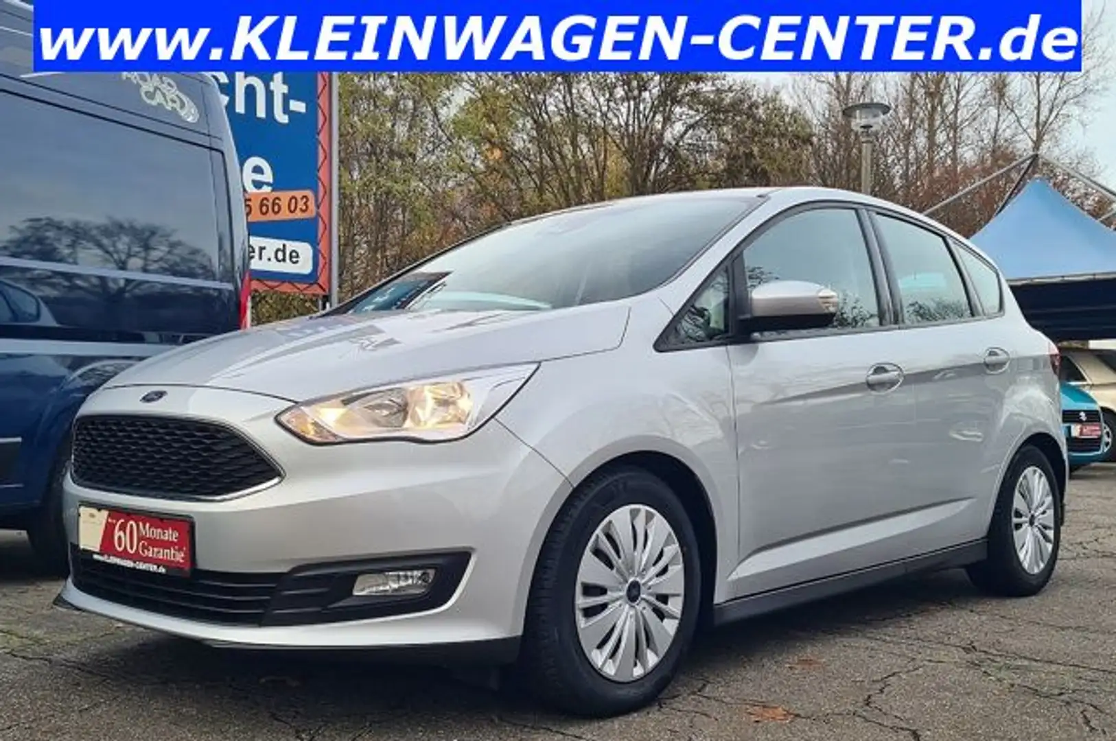 Ford C-Max 1,0 EcoBoost Klima/Temp/Sitzh/PDC/19Tkm Argent - 1