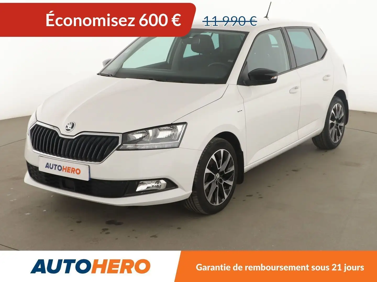 Skoda Fabia 1.0 MPI Drive 125 Ans Blanc - 1